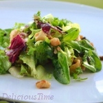 Sałata z kurczakiem i pieczarkami