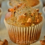 Bananowe muffiny z orzechami (bez jajek)